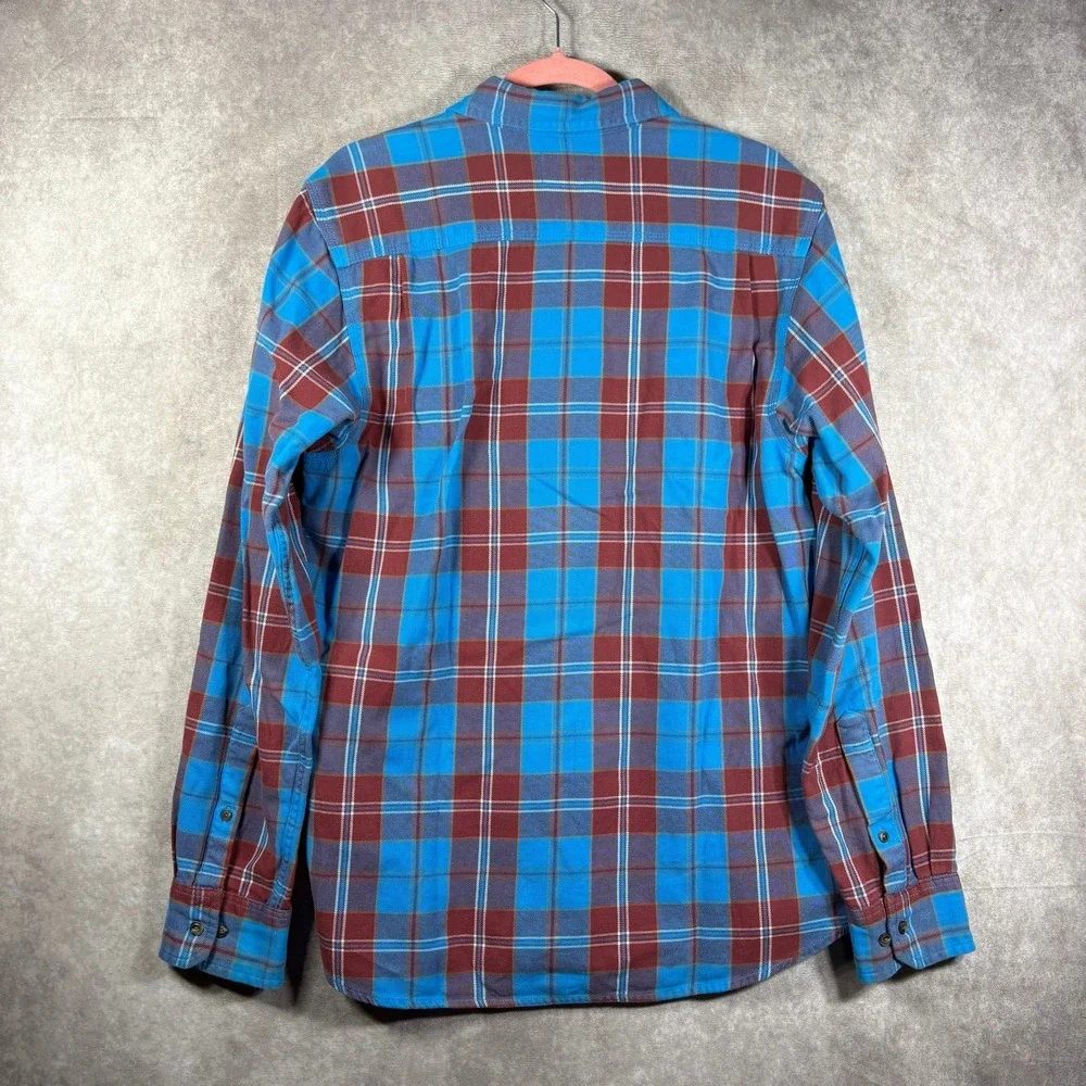 The North Face Arroyo Flannel Shirt Mens Medium Blue Red Plaid Gorpcore Outdoors